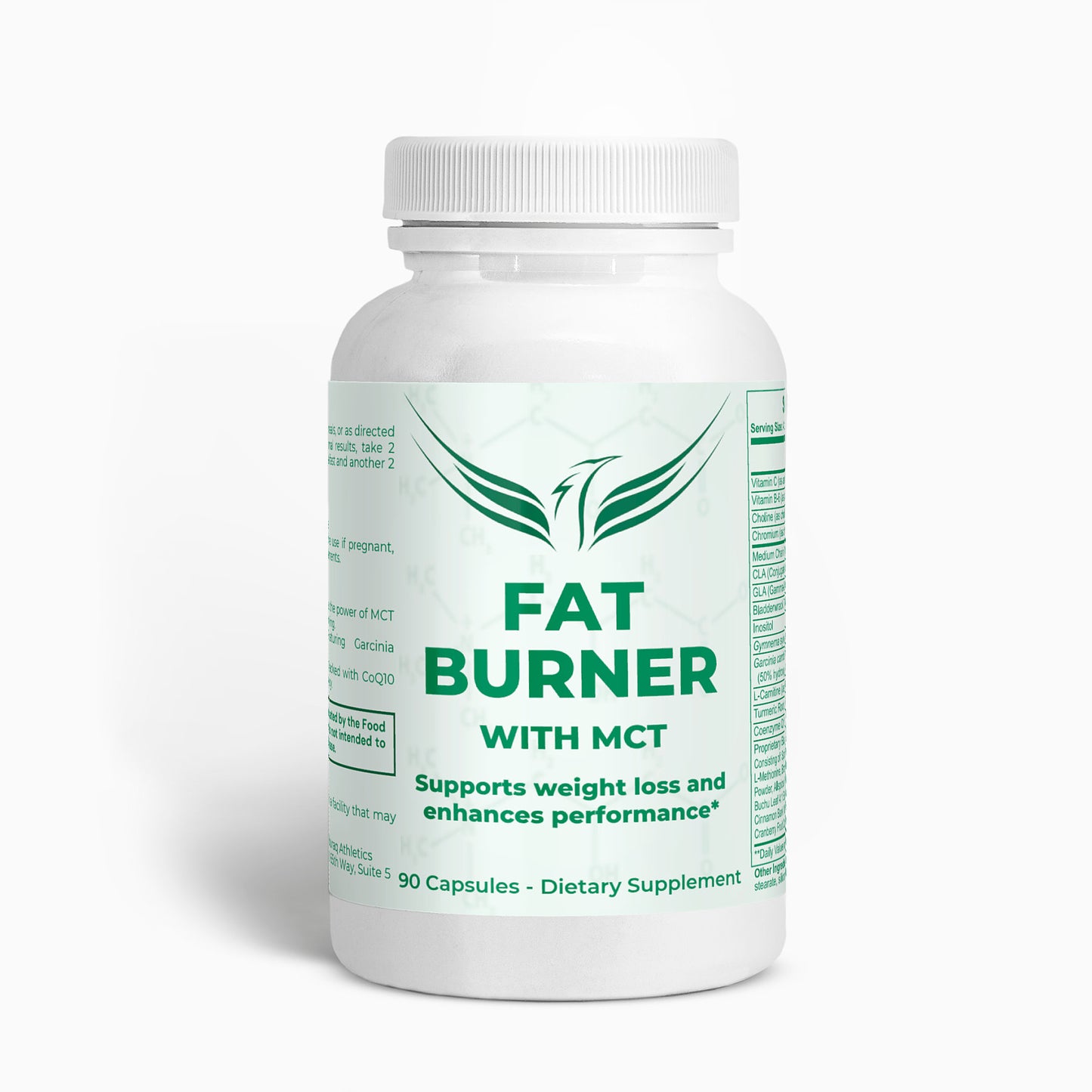 Fat Burner with MCT Oil | Weight Management & Metabolism Support Supplement | 90 Capsules with L-Carnitine & Chromium