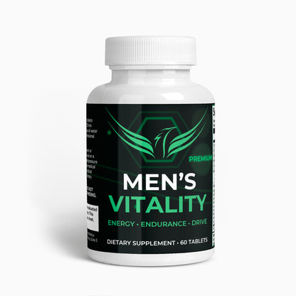 Men's Vitality | Natural Stamina & Energy Enhancement Formula | 60 Tablets with Tongkat Ali & Ginseng